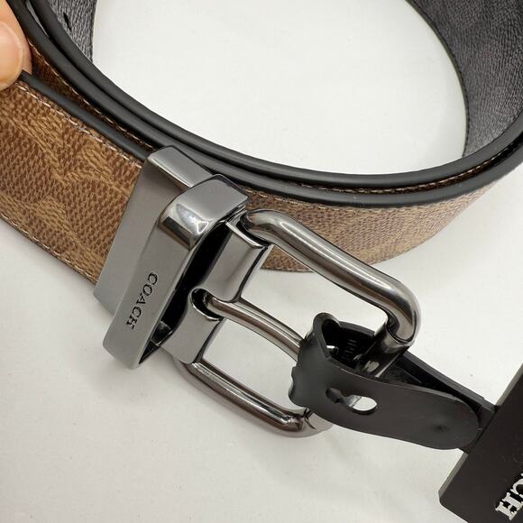 Coach CY922 Roller Buckle Cut To Size Reversible Belt 38 mm - Picture 3 of 8